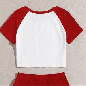 SHEIN Shalgan Two-Toned Crop Top (Tommyinnt) NWOT